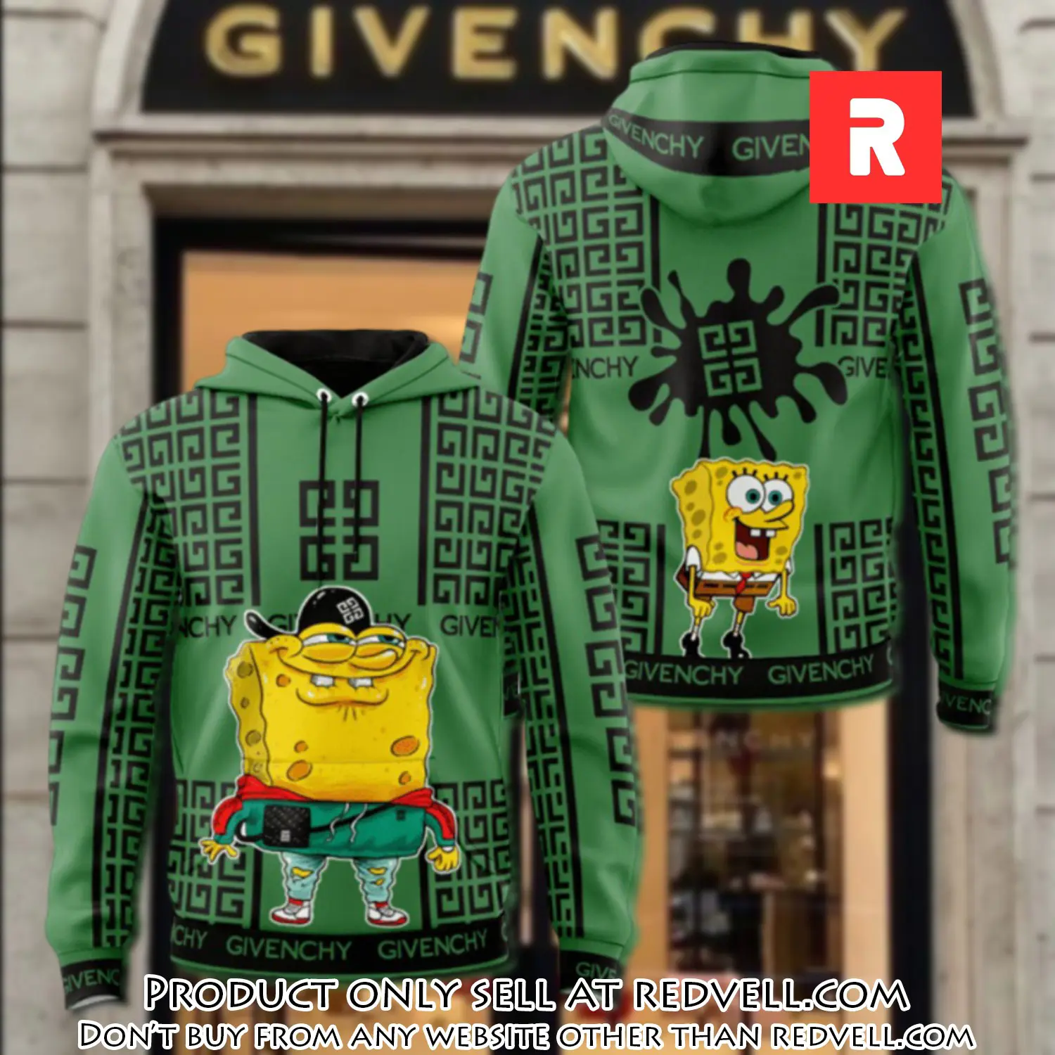 Givenchy spongebob unisex hoodie luxury brand gifts  jh2039 rv4424572